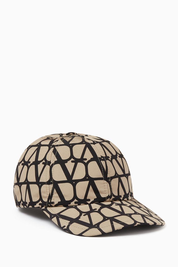 

Baseball Cap in Toile Iconographe Faille, Neutral