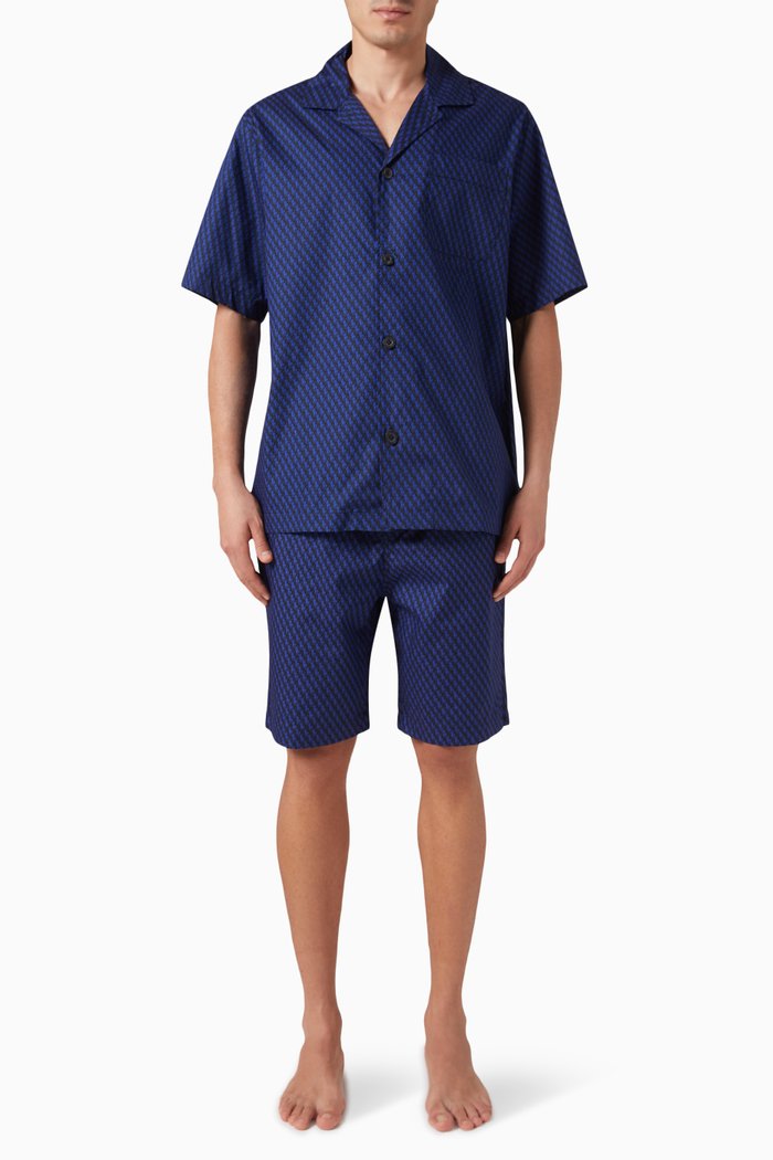 T-shirt and Short Set in Cotton, Black
