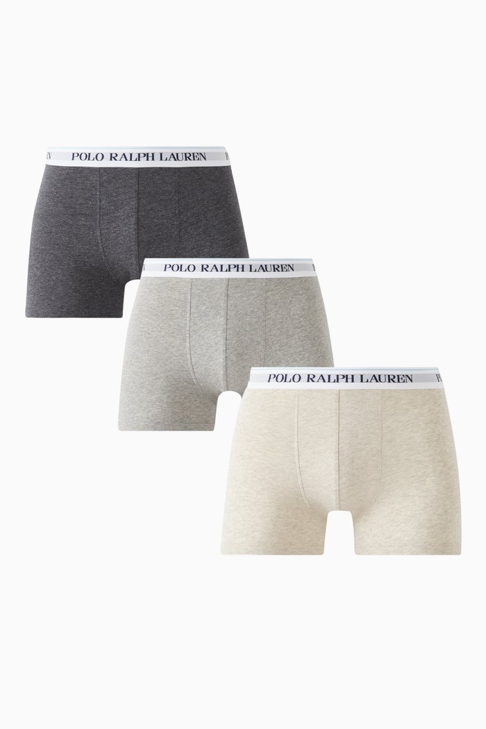 

Classic Trunks in Stretch Cotton, Set of 3, Multicolour