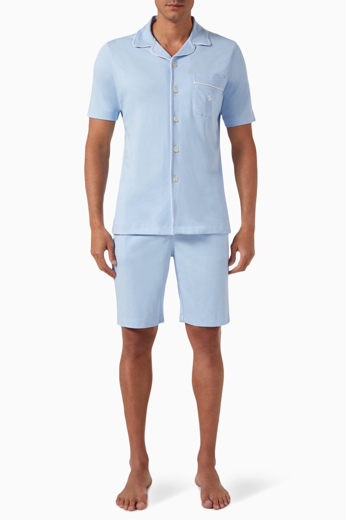 

Pyjama Set in Cotton, Blue