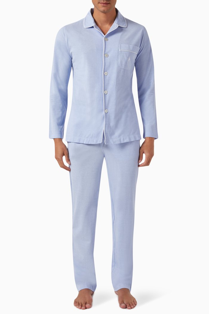

Pyjama Set in Cotton, Blue
