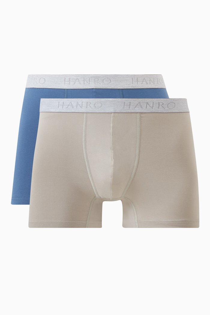 

Boxer Briefs in Cotton, Pack of 2, Grey