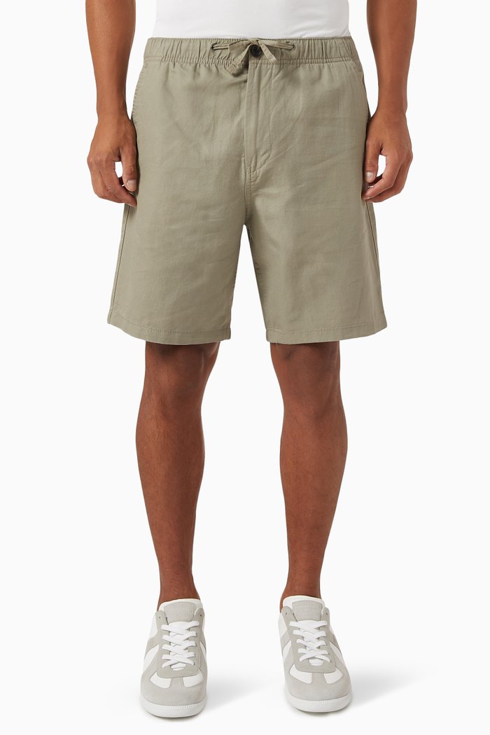 Jones Drawstring Shorts in Cotton-blend, Neutral