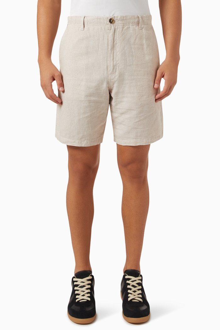 

Owen Shorts in Cotton-linen Blend, Brown