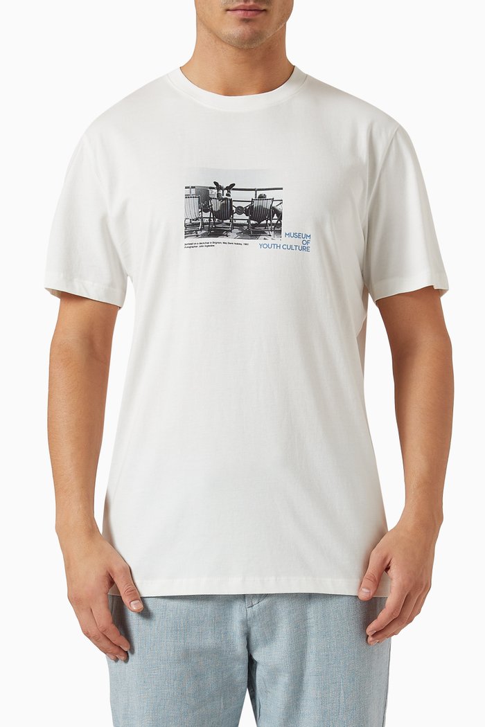 

Printed T-shirt in Cotton, White