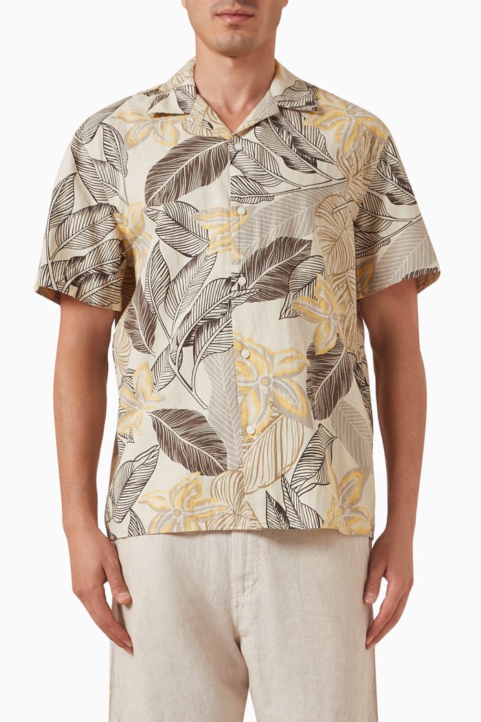 

Relaxed Shirt in Linen, Neutral