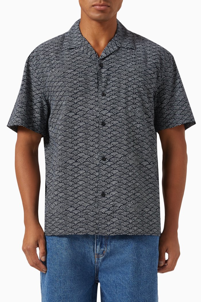 

Relaxed Shirt in Linen, Blue