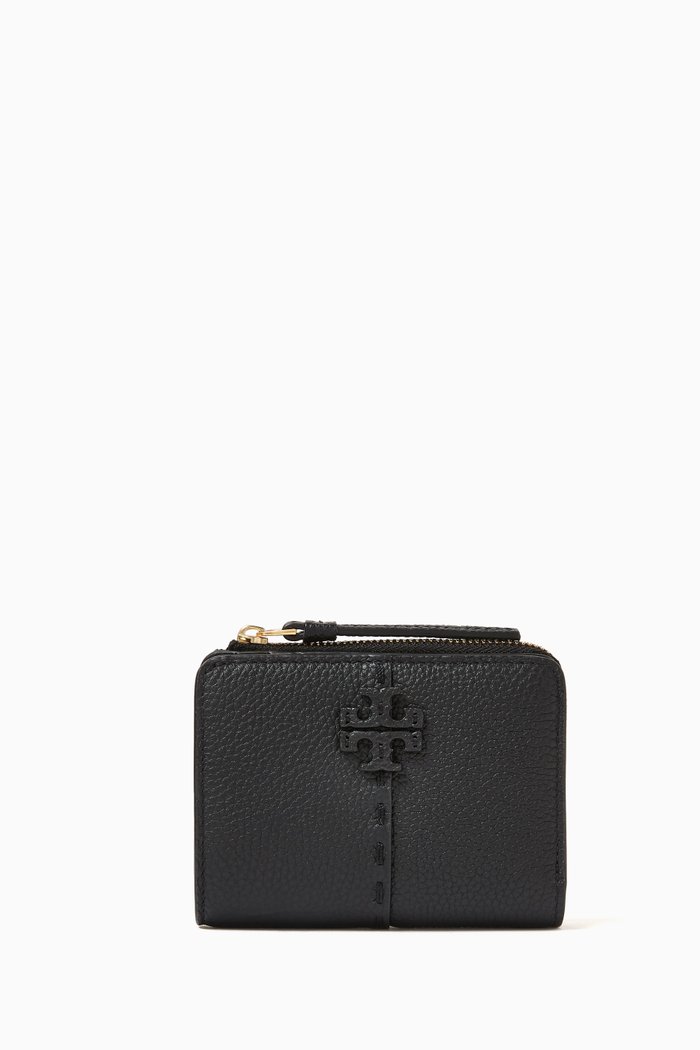 

McGraw Bi-Fold Wallet in Leather, Black