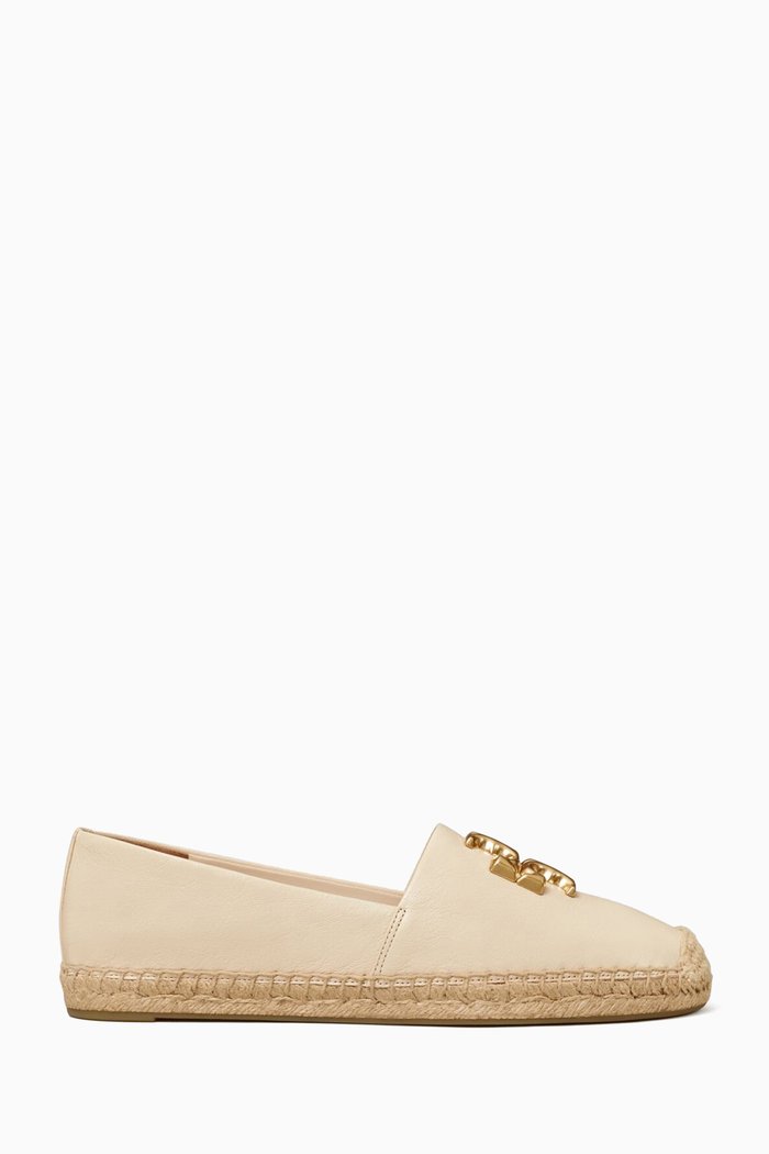 

Eleanor Espadrilles in Leather, Neutral