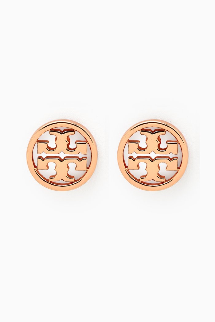 

Miller Stud Earrings in 18kt Rose Gold-plated Brass, Pink