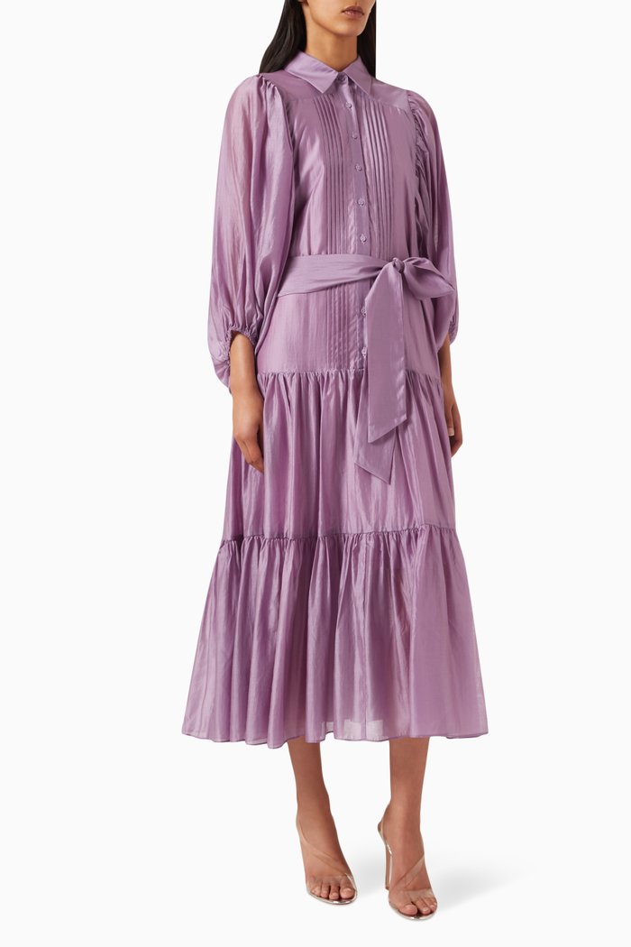 

Bodrum Belted Midi Dress, Purple