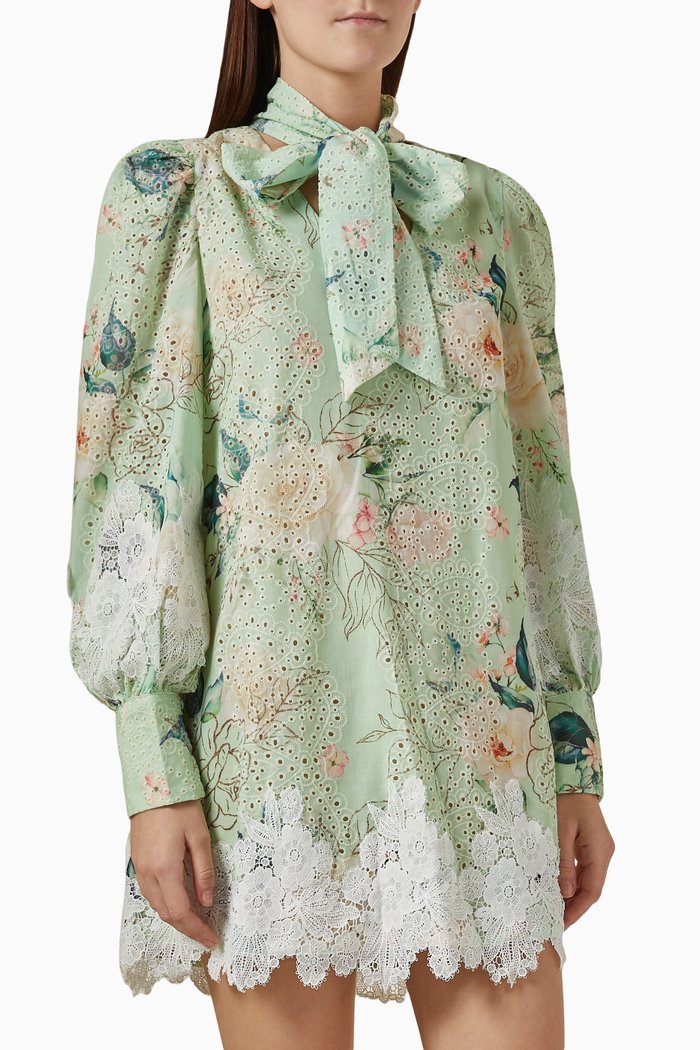 

Outdoor Floral-print Mini Dress, Multicolour