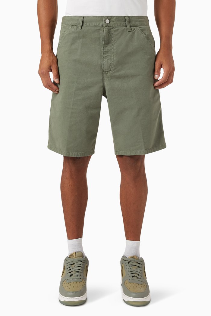 

Single Knee Shorts in Newcomb Drill, Green