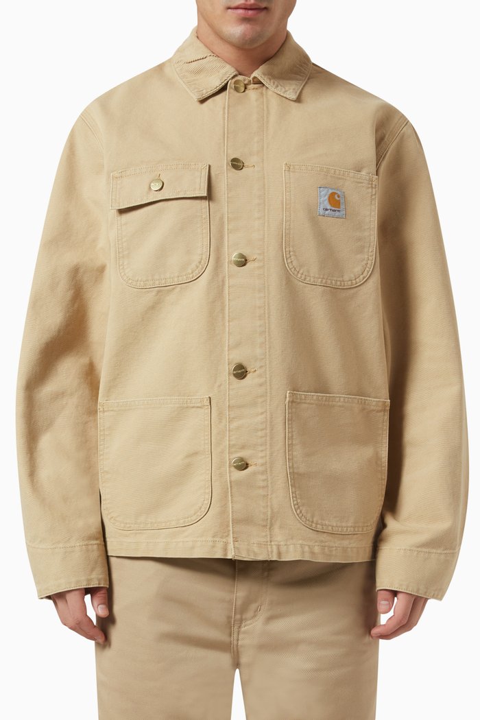 

Michigan Coat in Organic Canvas, Brown