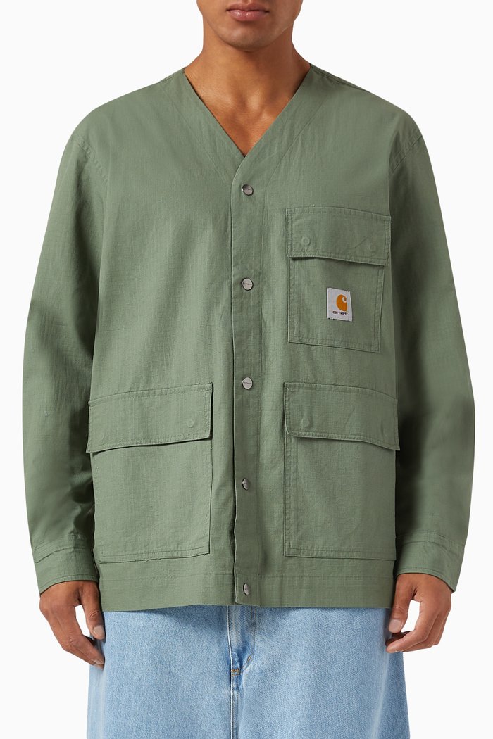 

Elroy Shirt Jacket in Columbia Ripstop, Green
