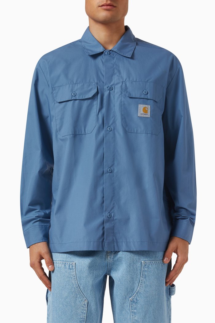 

Craft Shirt in Cotton-blend, Blue