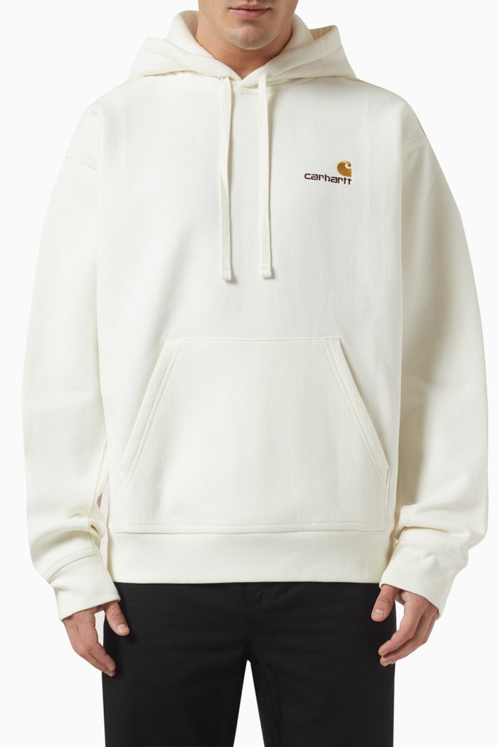 

American Script Hoodie in Cotton-blend, Neutral