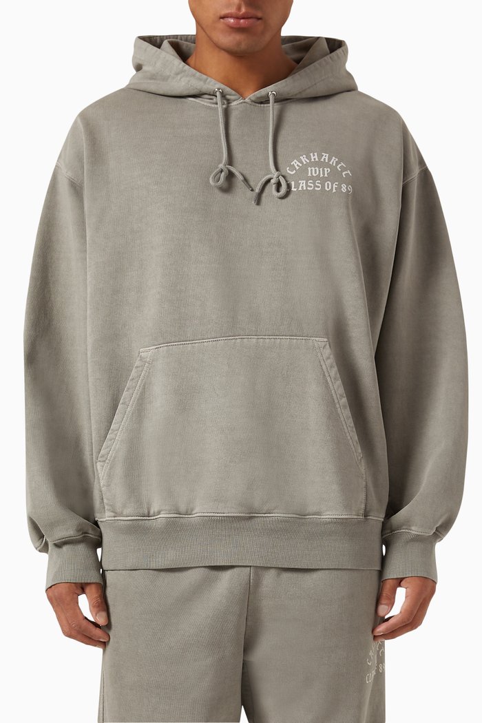 

Hooded Class of 89 Sweatshirt in Cotton, Grey