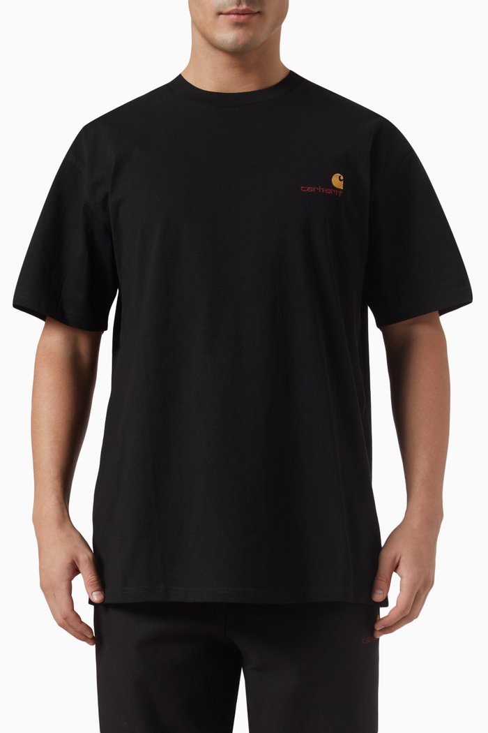 

American Script T-shirt in Cotton-jersey, Black