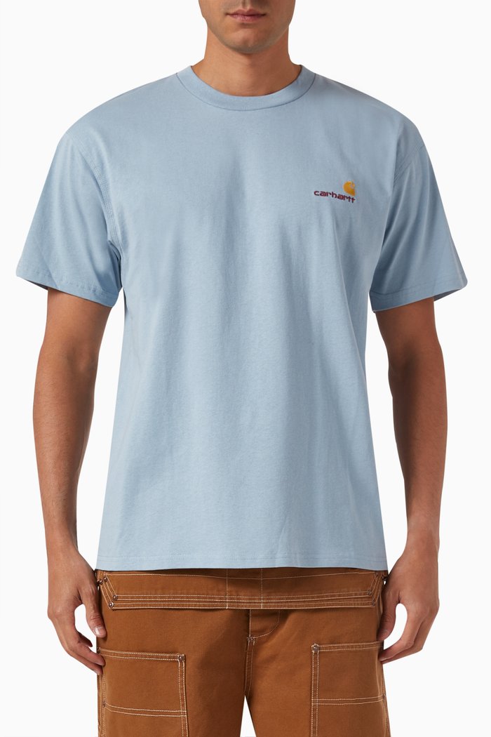 

American Script T-shirt in Cotton-jersey, Blue
