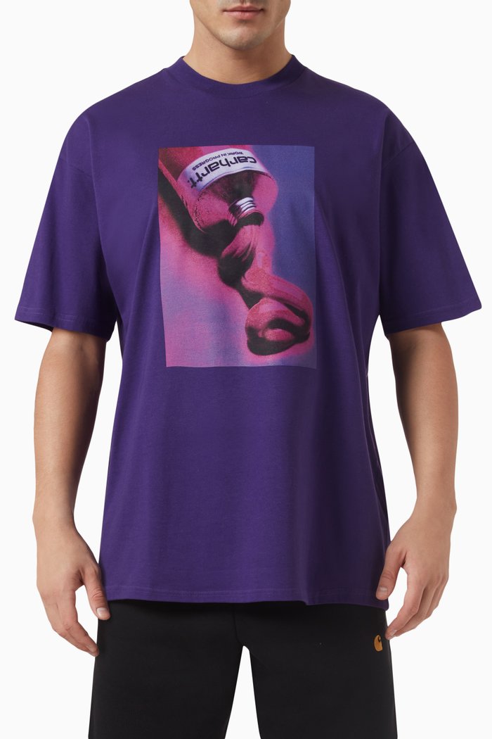 

Tube T-shirt in Cotton-jersey, Purple
