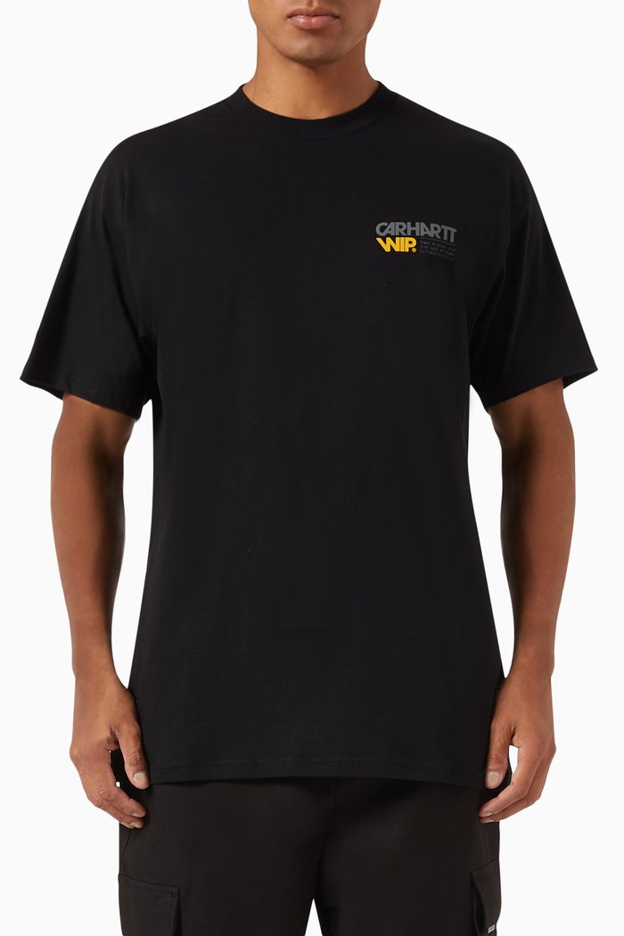 

Contact Sheet T-shirt in Organic Cotton, Black