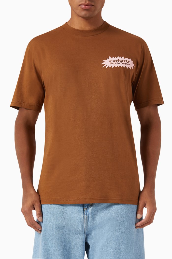 

Bam T-shirt in Cotton, Brown
