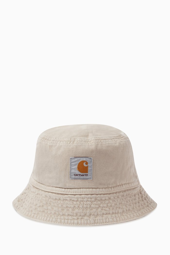

Garrison Bucket Hat in Cotton, White