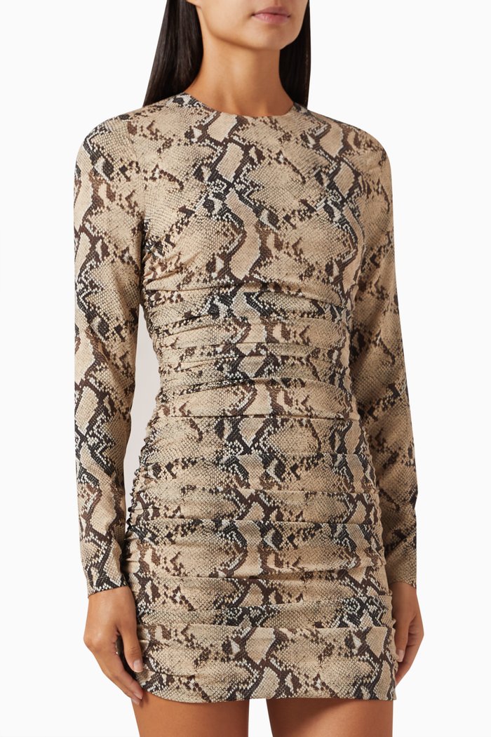 

Adelheid Mini Dress in Silk Georgette, Neutral