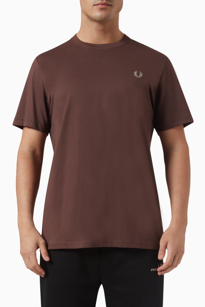 

Crewneck T-shirt in Cotton-jersey, Red
