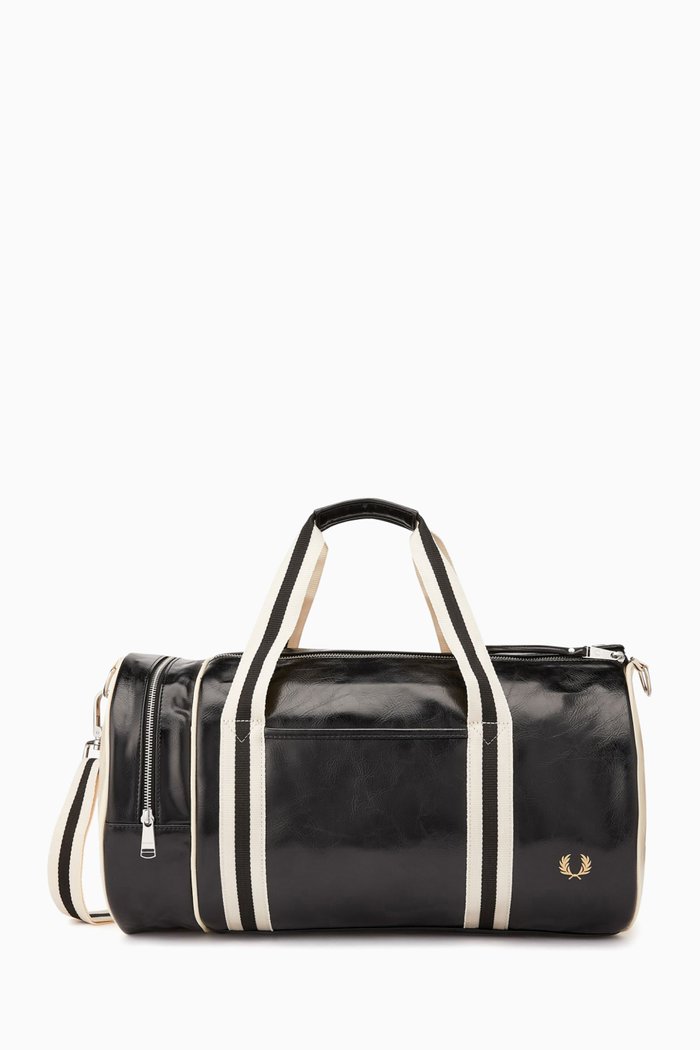 

Classic Barrel Bag in Recycled Poly-blend, Black