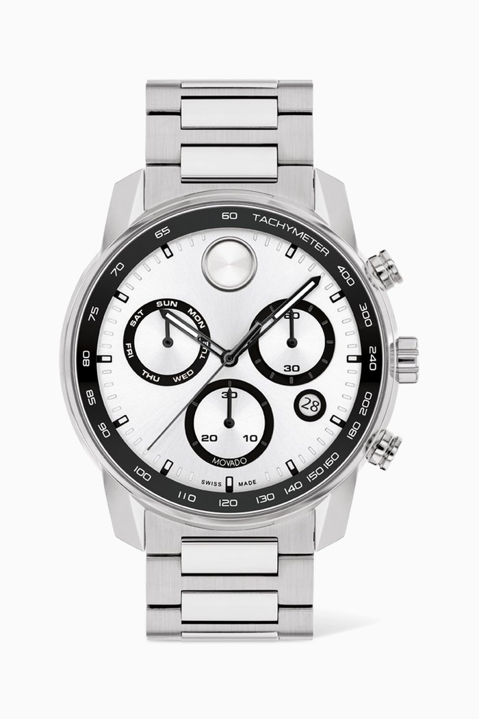 

Bold Verso Watch, 44mm, Silver