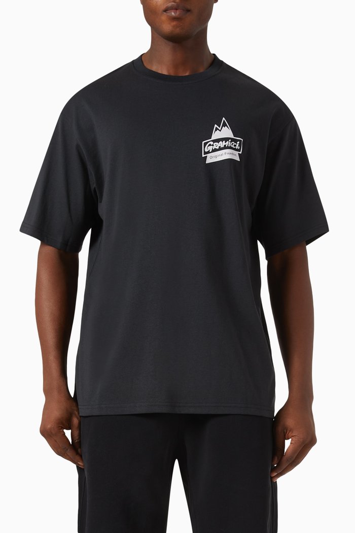 

Peak T-shirt in Organic Cotton Jersey, Black
