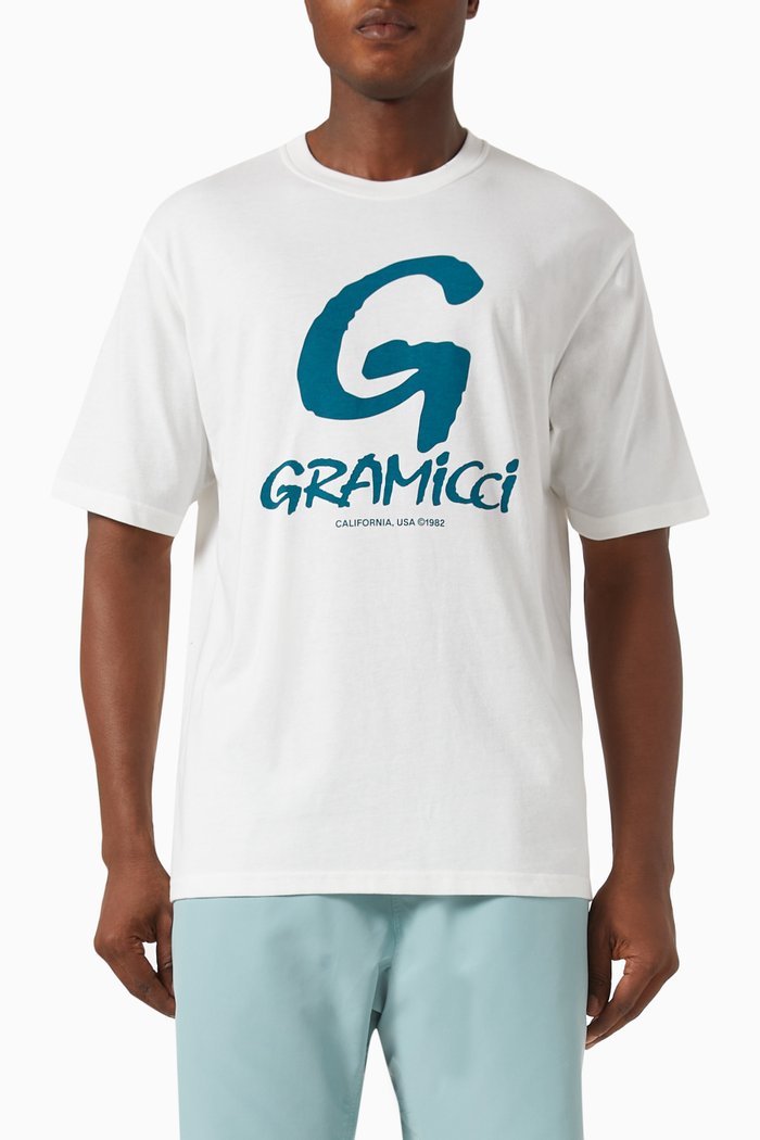 

G Logo T-shirt in Cotton-jersey, White