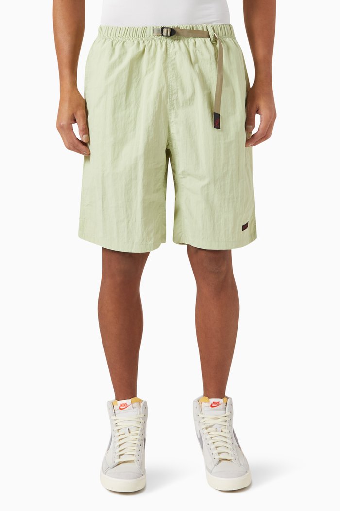Packable G-shorts in Nylon, Green