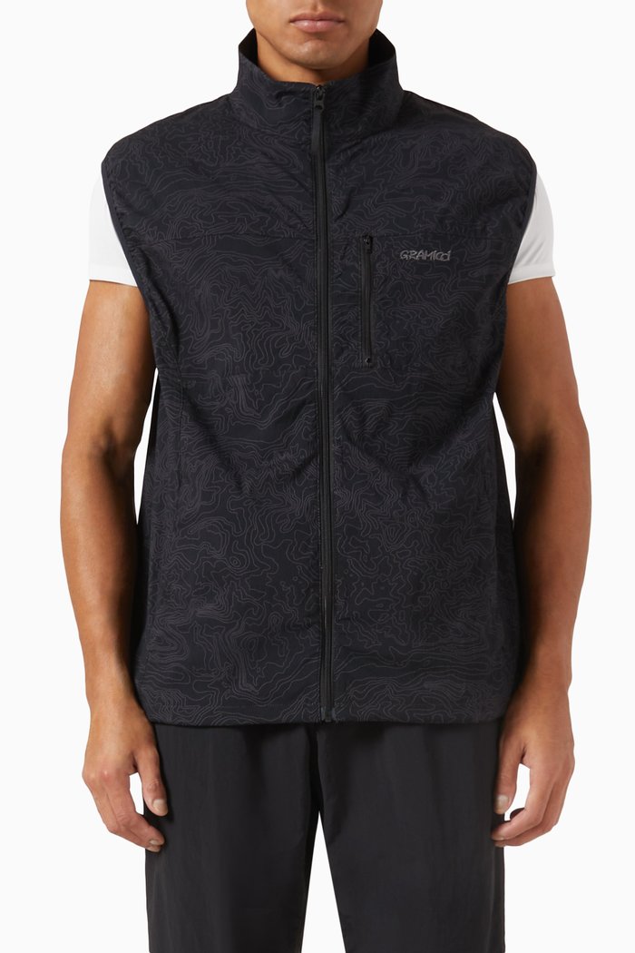 

Soft Shell Vest in Nylon, Blue