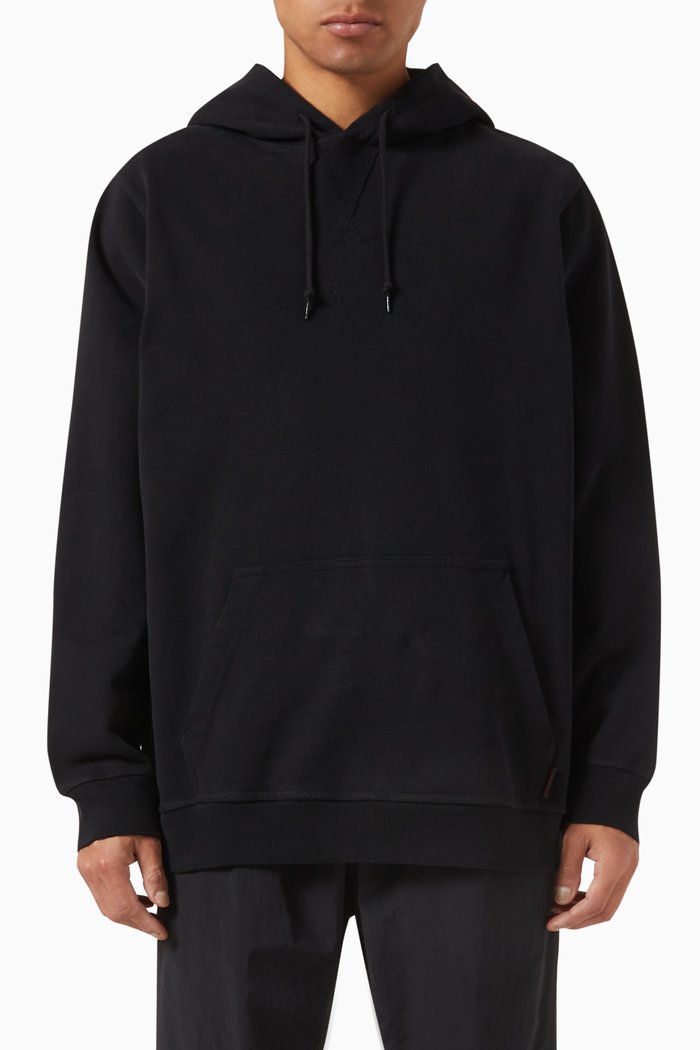 

Classic Hooded Sweatshirt in French Terry Fabric, Black