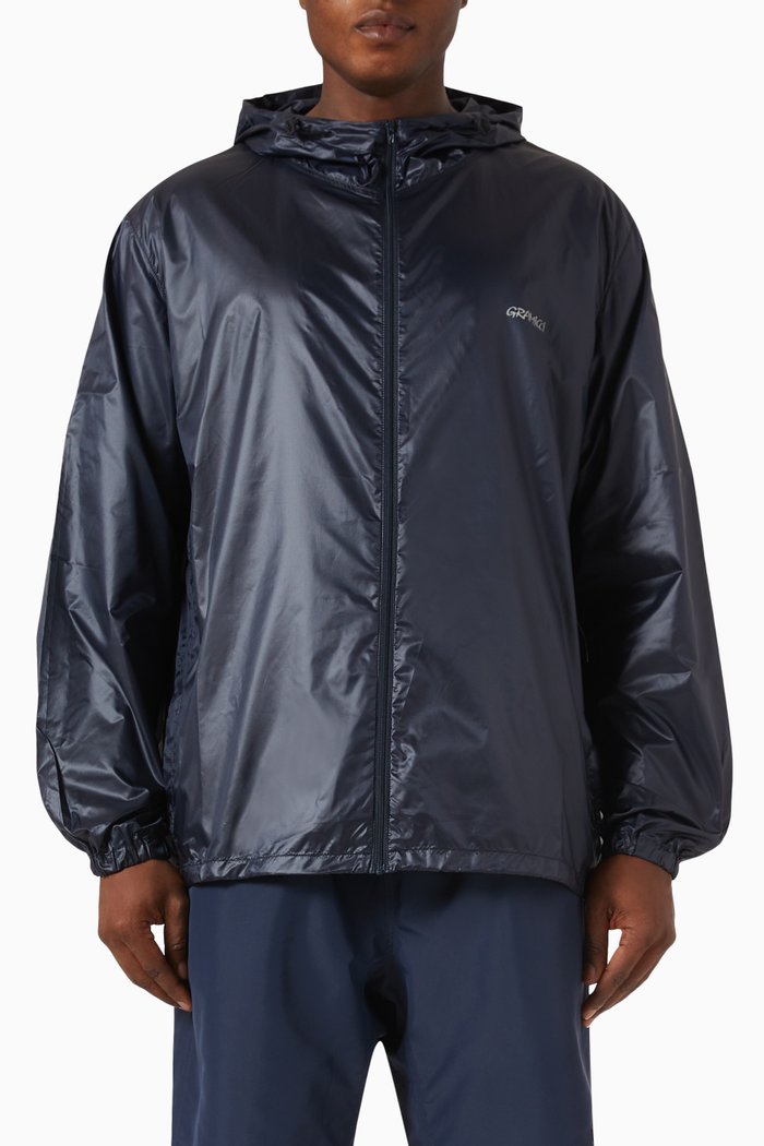 

Packable Windbreaker in Water-repellent Nylon, Blue
