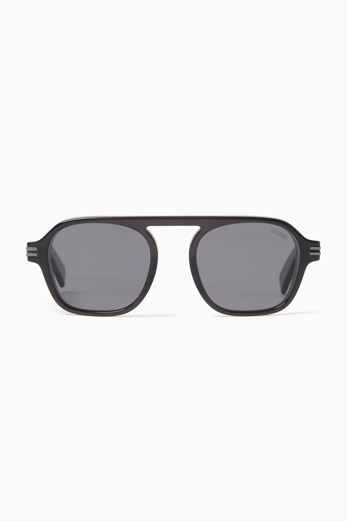 

Aurora II Sunglasses in Acetate, Grey