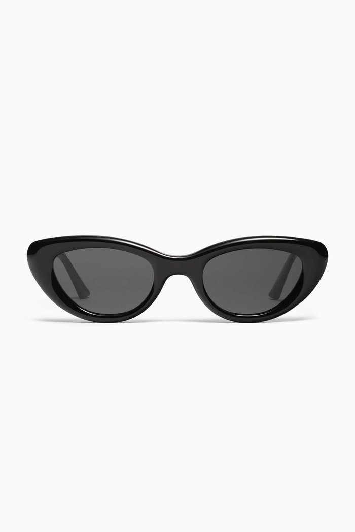 

Unisex Conic 01 Cat-eye Sunglasses in Acetate, Black