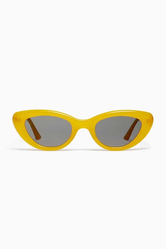 

Unisex Conic YC7 Cat-eye Sunglasses in Acetate, Yellow