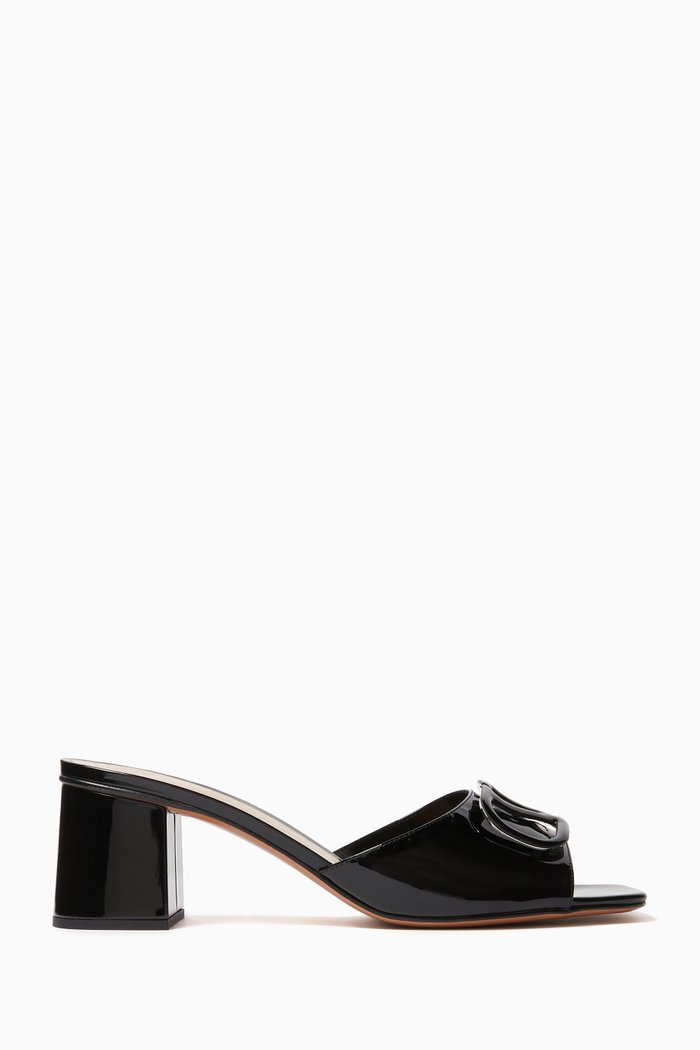 

Valentino Garavani VLogo Signature 60 Sandals in Patent Leather, Black
