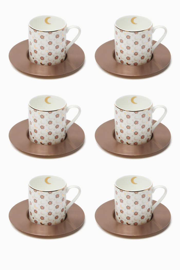 

Palm Espresso Cups, Set of 6, Pink