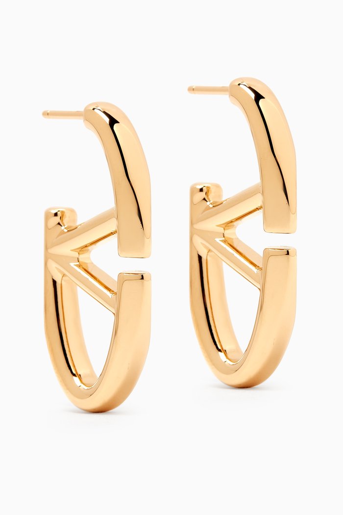 

Valentino Garavani VLOGO Signature Earrings in Metal, Gold