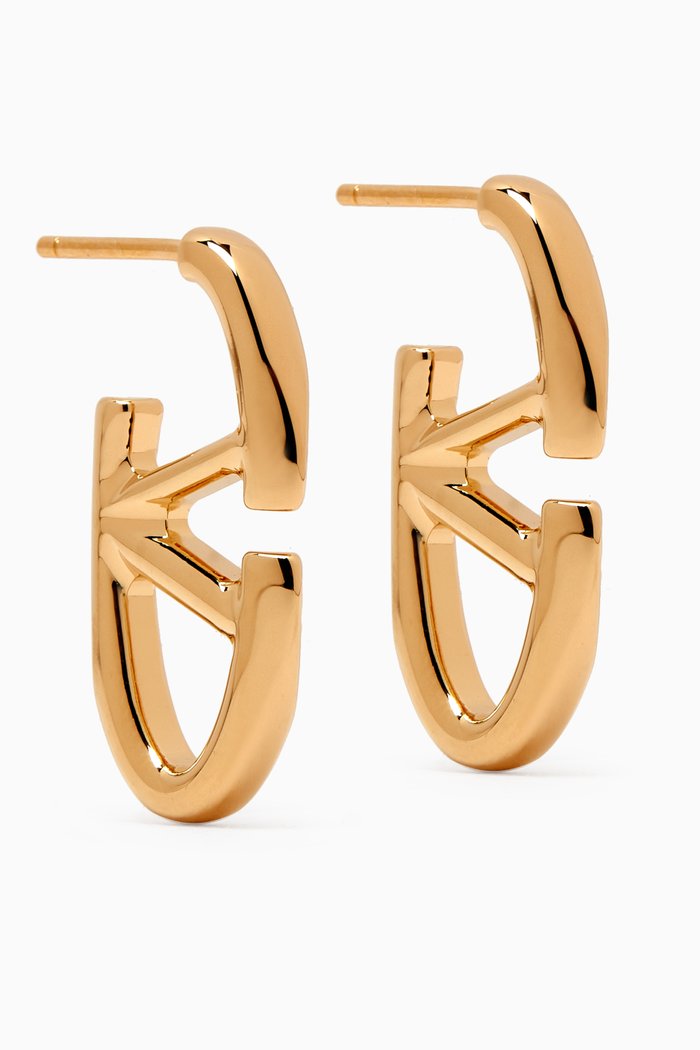 

Valentino Garavani VLogo Moon Signature Earrings in Metal, Gold