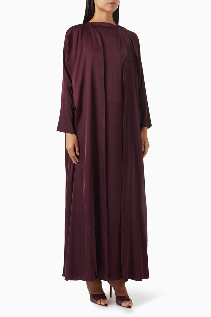 

3-piece Abaya Set, Purple