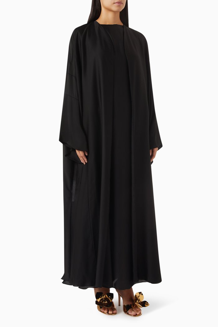 3-piece Abaya Set, Black