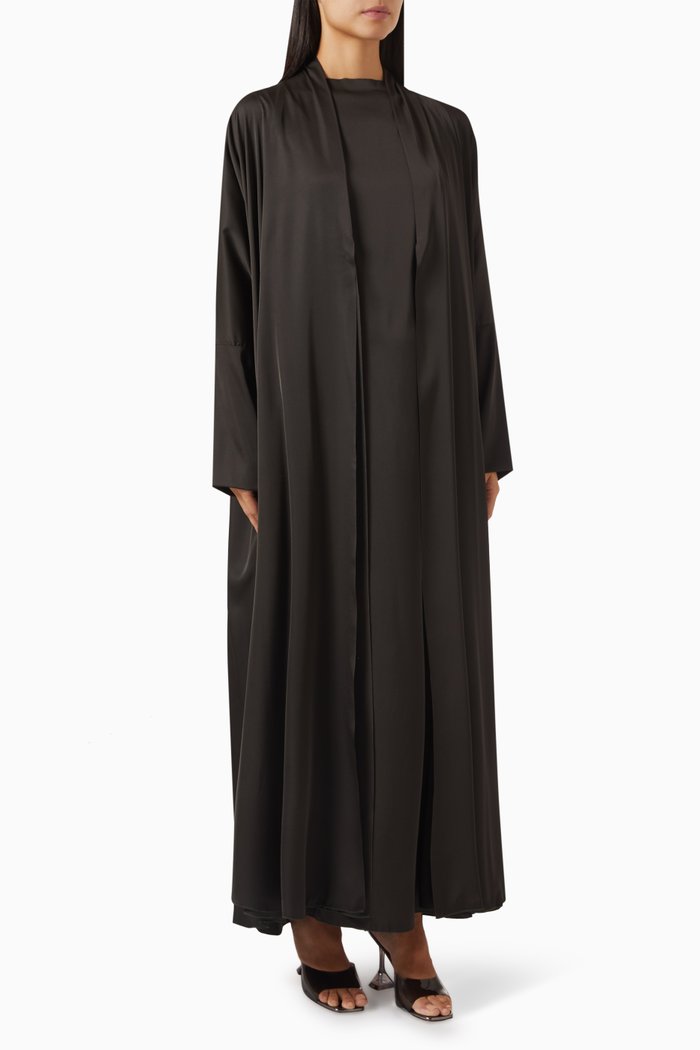 

3-piece Abaya Set, Grey