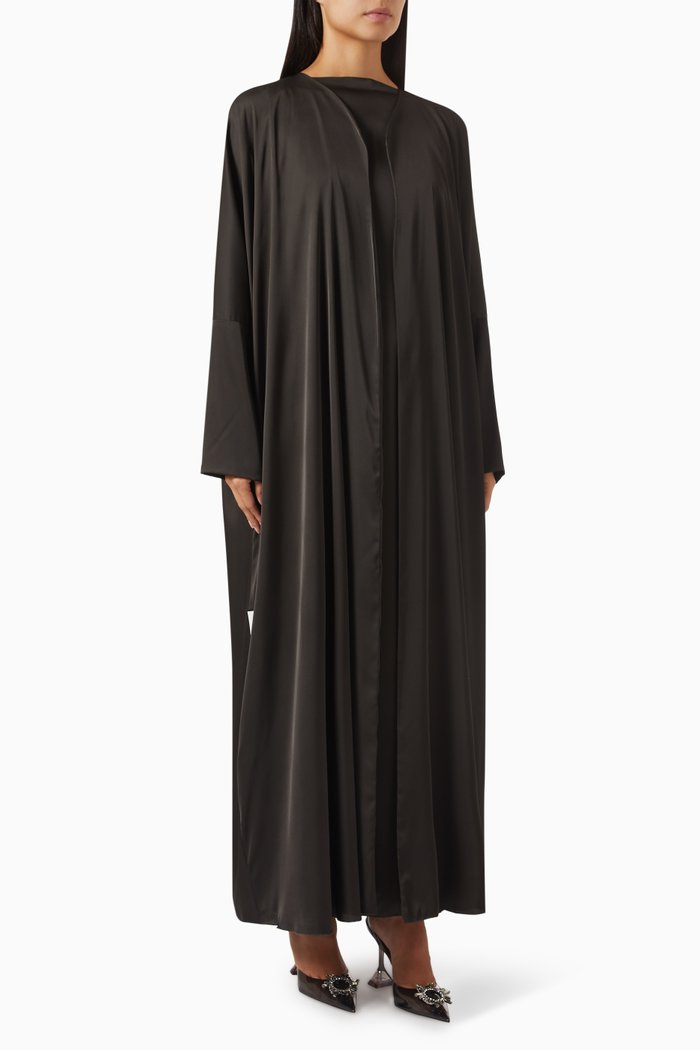 

3-piece Abaya Set, Grey