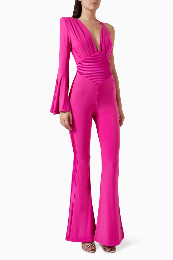 

Music is Magic Jumpsuit in Jersey, Pink